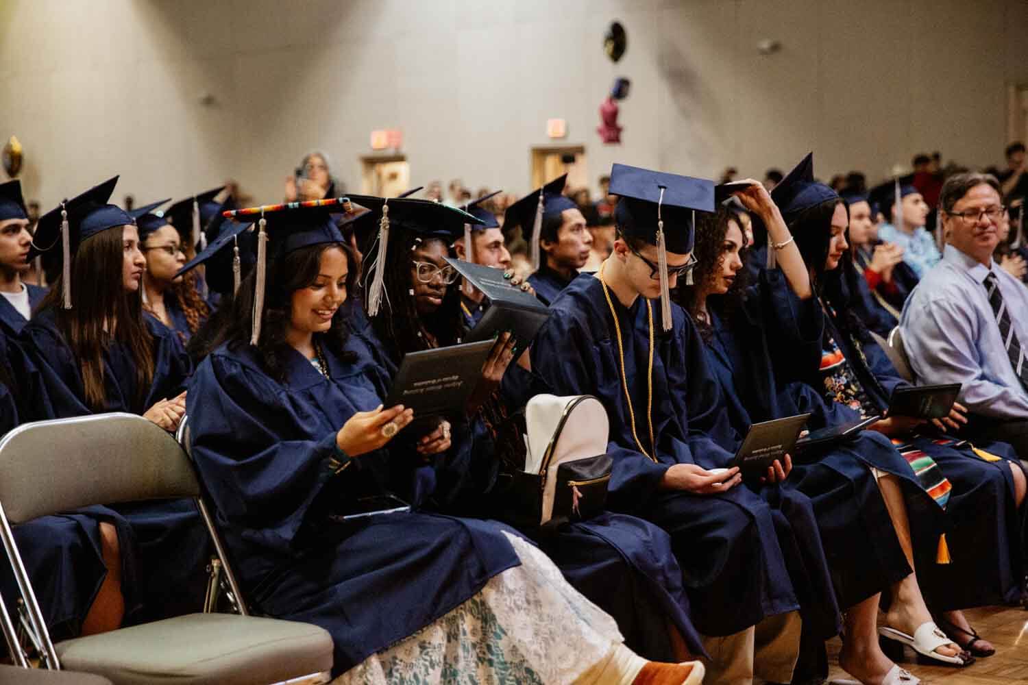Students at their graduation