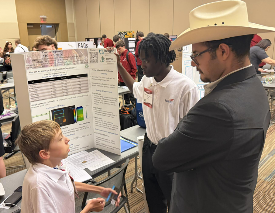 Man wearing a hat next to a kid